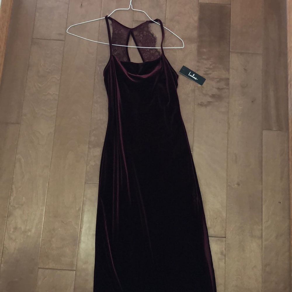 Elegant red prom dress